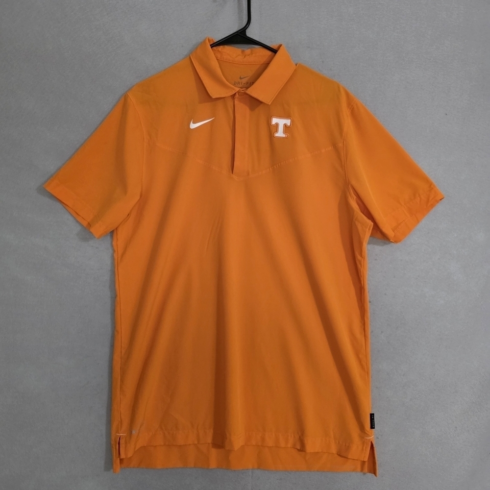 Nike Mens Tennessee Vols Dri Fit On Field Snap Button Polo Size Medium